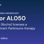 Alector AL050 Genentech Roche brain-penetrant Parkinsons therapy licensing deal featured graphic