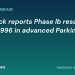 MedGadget.org banner: Lundbeck reports Phase Ib results for Lu AF28996 in advanced Parkinsons disease