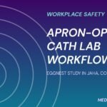 Medical device radiation protection study graphic of radiation rings around a cath lab source